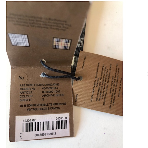 Burberry Beige with Tag Tb Monogram Belt main image 8